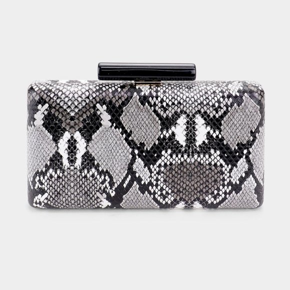 Handbags - Snake Skin Pattern Crossbody / Clutch Bag